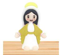 Zegaqae Virgin Mary Figurine, Easter Decoration Figurines, Easter Decorative Sculpture, Desktop Figurine Ornament, Miniature Figurine Craft for Home