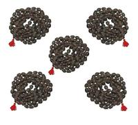 ZEGEL Kamal Gatta Japa Mala | Kamalgatta Mala for Laxmi Pooja and Wearing - Grey | Lotus seeds, Original Japa Mala with 108 Beads | Lotus Seeds Necklace, Natural lotus seed (Set of 5nos) 120cm lenth
