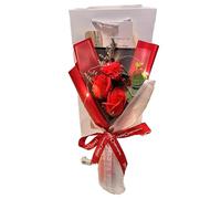 ZEGENN Carnation&Rose Everlasting Flowers are Suitable for Festival Blessings and Various Scene Combinations (【Pink】 Roses & Carnations)