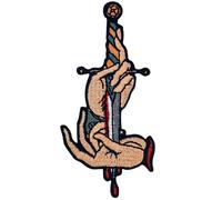 Zegin Hands Remember The Hurt Patch Embroidered Applique Badge Iron On Sew On Emblem