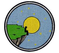 Zegin Lost in My Lonely Planet Patch Embroidered Applique Badge Iron On Sew On Emblem