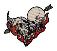 Zegin Love Forever Never Leave Till Death Patch Embroidered Applique Badge Iron On Sew On Emblem