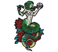 Zegin Medusa's Allure Patch Embroidered Applique Badge Iron On Sew On Emblem