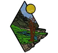 Zegin The Beautiful Lonely Planet Patch Embroidered Applique Badge Iron On Sew On Emblem