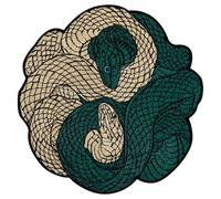 Zegin The Coiled Snakes Patch Embroidered Applique Badge Iron On Sew On Emblem