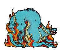 Zegin The Furious Wolf Patch Embroidered Applique Badge Iron On Sew On Emblem