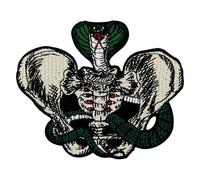 Zegin The Sketch Cobra Patch Embroidered Applique Badge Iron On Sew On Emblem