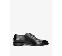 Zegna Black Torino Tonal-stitching Leather Oxford Shoes Eur 44 / 10 Uk Men
