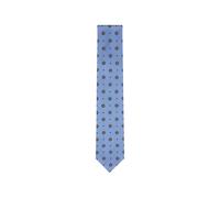 Zegna geometric-print silk tie - Blue OS