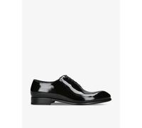 Zegna Mens Black Vienna Whole-cut Patent-leather Oxford Shoes Eur 46 / 12 Uk Men