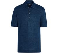 Zegna Oasi Lino polo shirt - Blue 46-48-50-52-54-56-58