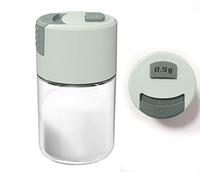 ZEGROA Salt Shaker, Pepper Shakers, Salt Seller, The kitchen utensils, Spice Dispenser, Ration bottle Control, the seasoning bottle, Seasonings Box, seal pot, Modern Farmhouse Kitchen Decor (Green)