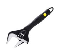Zeguard 10 inch Adjustable Spanner, 50mm Wide Jaw Opening Adjustable Wrench, 250mm Plumbing Tools Set for Plumbers