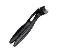 Zehennagelknipser Langer Griff - Edelstahl Schwarz Silber 9.6 cm Kompakt, Rutschfester Trimmer Gebogener Kopf, Robust Nagelzange Für Dicke Nägel, Präzise Pflegehilfen Zum | Ideal Lösung Für Senioren