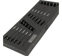 ZEHN Tools 12pc Black Combination Spanners Set in Foam Tray for Tools Boxes