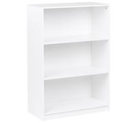 3 Tier Bookcase ZEHNA 117 cm White
