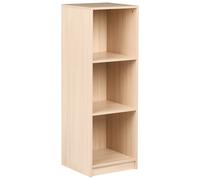 Beliani 3 Tier Bookcase Zehna 117 Cm Light Brown