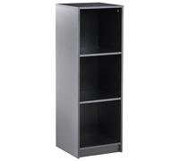 Beliani 3 Tier Bookcase Zehna 117 Cm Black