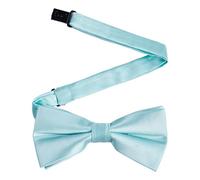 ZEHUR Pre-tied Bow Ties for Men Adjustable Solid Bowties Formal Business Wedding Bow Tie Classic Tuxedo Bowtie for Party, Aqua, One Size