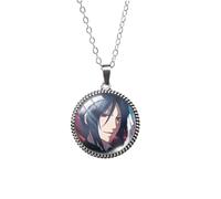 ZEIA3 Antique Necklace Black Butler Glass Cabochon Dome Pendants Handmade Necklace Jewelry