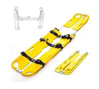 ZEIA3 Folding Scoop Stretcher Portable Medical Emergency Stretcher Lightweight Aluminum Alloy Patient Transport Rescue Stretcher Gurney for Hospital Clinic Weight Capacity 159kg