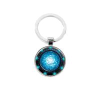 ZEIA3 Popular Stargate Portal Keychain SGA Portal Stargate Atlantis Art Image Glass Cabochon Car Bag Keyring Metal Pendants Key Chains