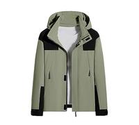 Zeiayuas 3 in 1 Jacket Women Fleece Ski Jacket Softshell Winter Waterproof Windproof Coat Full Zip Pockets Oversized Water Resistant Rain Jacket Detachable Inner Coat for Walking