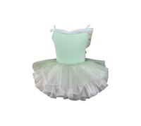 Zeiayuas Ballet Leotard for Girls Kids Sleeveless Lace Sequined Embroidered Tulle Backless Butterfly Cami Dresses Tutu Skirt Ballerina Dance Swan Lake Costume 3-18 Years Green