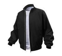 Zeiayuas Bomber Jacket Mens Winter Military Jackets Windproof Waterproof Warm Cargo Coats Smart Casual Harrington Jackets Outdoor Lightweight Classic Outwear Climbing Hiking Windbreaker with Pockets
