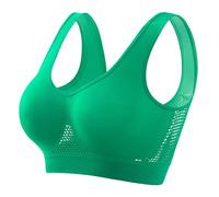 Zeiayuas Breathable Cool Liftup Air Bra Padded Bralettes for Women Non Wired Sports Sleep Bra Seamless Yoga Bras Removable Pads Plus Size Bras for Ladies Girls