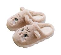 Zeiayuas Cat Slippers Womens Fluffy Memory Foam Slippers Funny Novelty Cozy Cute Animal House Shoes Warm Winter Faux Fur Fleece Lined Slipper Soft Comfy Plush Anti-Skid Slipper Indoor Outdoor Ladies