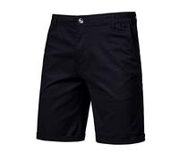Zeiayuas Chino Shorts Men UK Sale Clearance Casual Summer Cargo Shorts Straight Leg Half Pant Solid Color Sport Combat Pants Loose Fit Cargo Short Work Trousers Workwear Black