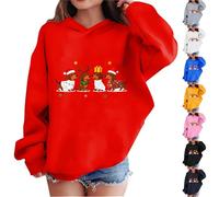Zeiayuas Christmas Sweatshirts Girls Boys, Kids Funny Santa Claus Xmas Jumpers Graphic Novelty Xmas Tree Crew Neck Pullover Sweater Tops Fleece Winter Jumper Holiday Outfits Merry Christmas Jumpers