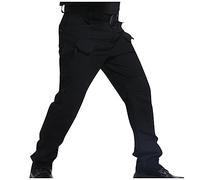 Zeiayuas Combat Trousers for Men UK Cargo Work Trousers Waterproof Pants Multi Pockets Joggers Black Chino Trousers Slim Tapered Flat Front Casual Pants Stretch Fit Hiking Walking Trousers
