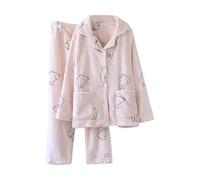 Zeiayuas Fluffy Pajama Set Women 2 Piece Fleece Matching Sleepwear Fuzzy Sherpa Lounge Set Heart Print Cute Outfit Winter Warm Hooded PJs Thickened Plushed Loungewear Comfy Soft Nightwear with Pocket