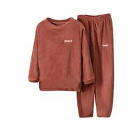 Zeiayuas Kids Fleece Pyjamas Set Fluffy Twosie Pyjama Sets Girls Boys Winter Warm Pjs Soft Loungewear Cosy Sherpa Nightwear Comfort Loose 2 Piece Outfit Thick Plush Faux Fur Pajamas