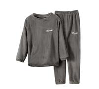 Zeiayuas Kids Fleece Pyjamas Set Fluffy Twosie Pyjama Sets Girls Boys Winter Warm Pjs Soft Loungewear Cosy Sherpa Nightwear Comfort Loose 2 Piece Outfit Thick Plush Faux Fur Pajamas