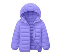 Zeiayuas Kids Puffer Jacket Boys Girls Lightweight Water-Resistant Packable Hooded Puffer Jackets Winter Warm Down Coat Thicken Outerwear Padded Coats