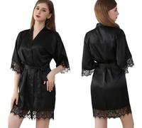Zeiayuas Lace Robe Womens Sexy Lingerie Set Sale Clearance Ladies Transparent Kimono Chemise Dressing Gown See Through Nightwear Lace Floral V Neck Nightdress Sleepwear