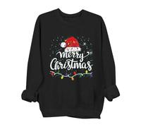 Zeiayuas Ladies Christmas Jumper Funny Animals Graphic Xmas Sweatshirts Womens Crew Neck Long Sleeve Pullover Santa Snowflake Print Tops Blouses Christmas T Shirt