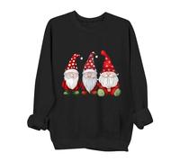 Zeiayuas Ladies Christmas Jumper Funny Animals Graphic Xmas Sweatshirts Womens Crew Neck Long Sleeve Pullover Santa Snowflake Print Tops Blouses Christmas T Shirt