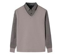 Zeiayuas Men Fleece Sweatshirt Button up Turndown Collar Pullover Winter Warm Casual Long Sleeve Jumper Gym Sport Sportwear Soft Comfy Sweatshirts Autumn Winter Casual Loose Pullovers UK