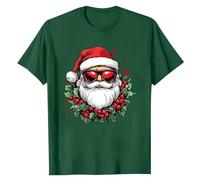 Zeiayuas Men's Christmas Tops Funny Novelty Santa Claus T-Shirts Short Sleeve Xmas Print Tee Shirt Ugly Shirt Xmas Tree Reindeer Graphic Top Santa Snowman Jumper Crewneck Merry Christmas Blouse