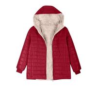 Zeiayuas Puffer Jackets Women Winter Coats Warm Padded Jacket Quilted Down Coat Water Resistant Outdoor Outerwear Thick Fleece Sherpa Lined Outwear with Hooded Pockets Ladies UK