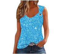 Zeiayuas Vests Tops for Women UK Casual Summer Basic Sleeveless Tank Top Love Heart Print Blouse Loose Fit Going Out Top Longline V Neck Tee Clearance