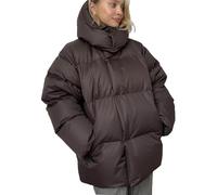 Zeiayuas Women Quilted Padded Coat Winter Warm Coats Puffer Jackets Water Resistant Down Jacket Windproof Hooded Outerwear Outdoor Thick Fleece Outwear Skiing Snowboarding Coats with Pocket Brown