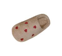 Zeiayuas Women Slippers Cute Pattern Love Heart Warm Soft Bedroom Shoes Fuzzy Closed Toe Sandals Non Slip House Bedroom Slippers Fluffy Memory Foam Funny Novelty Cute House Shoes