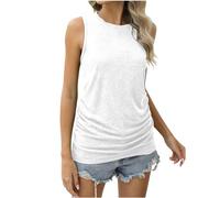 Zeiayuas Women's Basic Tank Tops Sport Yoga Vest Tops Sleeveless Workout Quick Drying Gym Fitness Top UK Sale Clearance Loose Fit Athletic Sleeveless T Shirt Running Vests Tops Seamless Sports Shirts