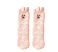 Zeiayuas Womens Fluffy Socks Winter Cosy Slipper Bed Warm Thick Soft Fleece Fuzzy Comfy Ladies Cabin Plush Socks Teddy Bear Cute Animals Socks Gifts for Her