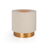 ZEIGGA LAB Elegant Fabric Aroma Diffuser - Quiet Essential Oil Diffuser with Soft Night Light, Perfect for Home, Office, and Yoga Space (M35-Gold)